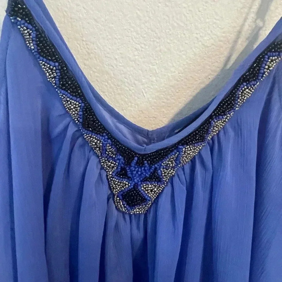 Express beaded v-neck mini dress - Picture 3 of 5
